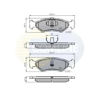 CBP0502 CBP0502 Comline - Гальмівні колодки до дисків COMLINE підбір по vin на Brocar