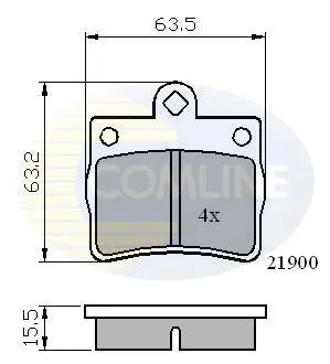 CBP0220 CBP0220 Comline - Гальмівні колодки до дисків COMLINE підбір по vin на Brocar