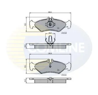 CBP0453 CBP0453 Comline - Гальмівні колодки до дисків COMLINE підбір по vin на Brocar
