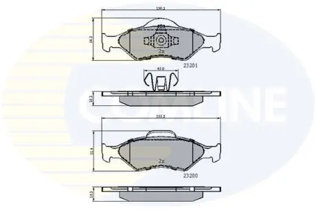 CBP0899 CBP0899 Comline - Гальмівні колодки до дисків COMLINE підбір по vin на Brocar