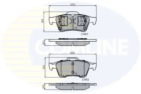 CBP0946 CBP0946 Comline - Гальмівні колодки до дисків COMLINE подбор по vin на Brocar