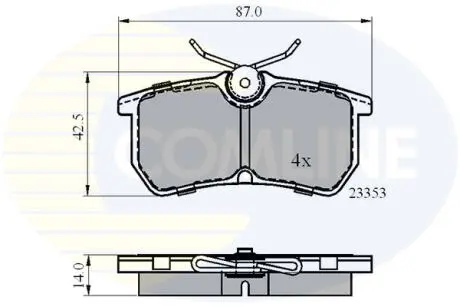 CBP0705 CBP0705 Comline - Гальмівні колодки до дисків COMLINE подбор по vin на Brocar