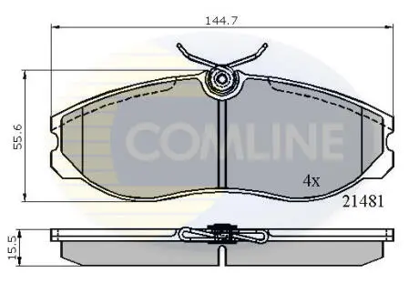 CBP0447 CBP0447 Comline - Гальмівні колодки до дисків COMLINE підбір по vin на Brocar