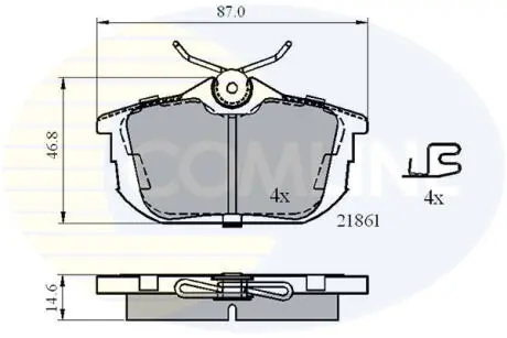 CBP3945 CBP3945 Comline - Гальмівні колодки до дисків COMLINE подбор по vin на Brocar
