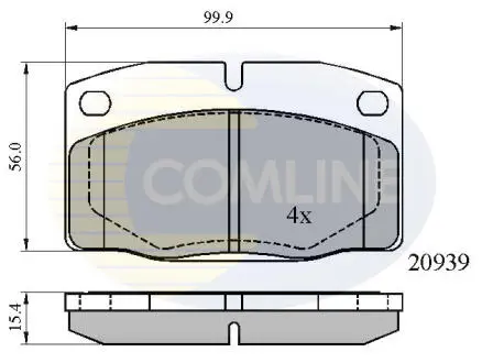 CBP0135 CBP0135 Comline - Гальмівні колодки до дисків COMLINE підбір по vin на Brocar