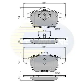 CBP0715 CBP0715 Comline - Гальмівні колодки до дисків COMLINE підбір по vin на Brocar