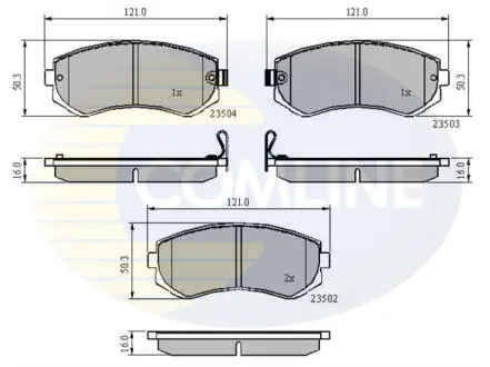 CBP3484 CBP3484 Comline - Гальмівні колодки до дисків COMLINE подбор по vin на Brocar