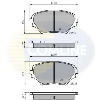 CBP0944 CBP0944 Comline - Гальмівні колодки до дисків COMLINE підбір по vin на Brocar
