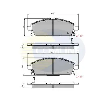 CBP3591 CBP3591 Comline - Гальмівні колодки до дисків COMLINE підбір по vin на Brocar