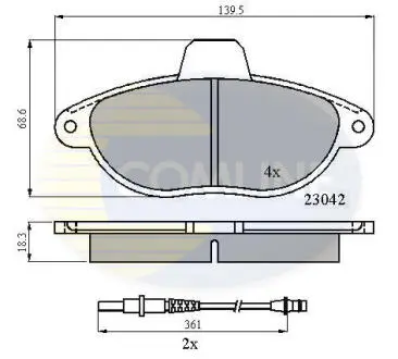 CBP2714 CBP2714 Comline - Гальмівні колодки до дисків COMLINE підбір по vin на Brocar