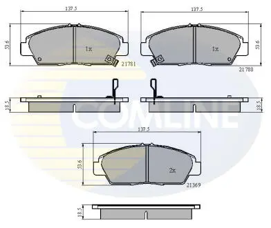 CBP3446 CBP3446 Comline - Гальмівні колодки до дисків COMLINE підбір по vin на Brocar