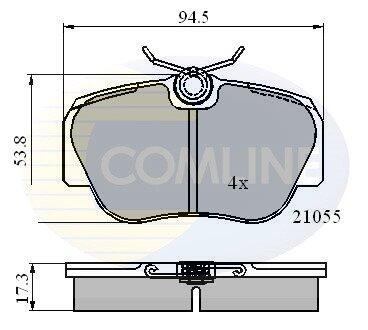 CBP0328 CBP0328 Comline - Гальмівні колодки до дисків COMLINE підбір по vin на Brocar