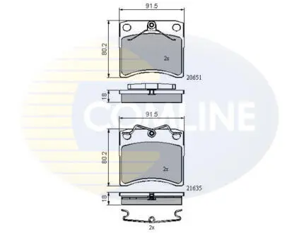 CBP0953 CBP0953 Comline - Гальмівні колодки до дисків COMLINE підбір по vin на Brocar