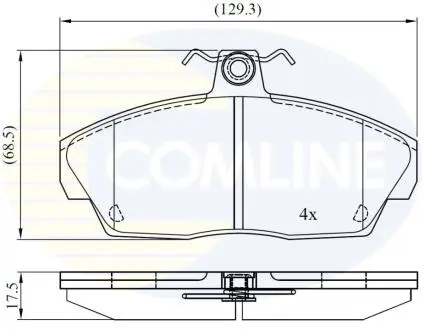 CBP0232 CBP0232 Comline - Гальмівні колодки до дисків COMLINE підбір по vin на Brocar