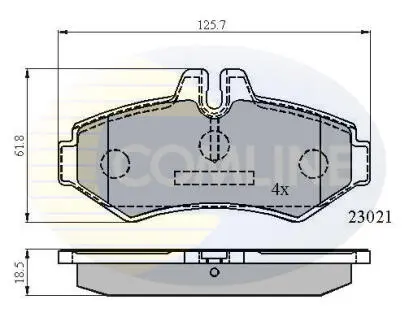 CBP0914 CBP0914 Comline - Гальмівні колодки до дисків COMLINE підбір по vin на Brocar