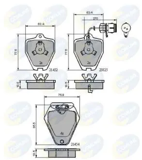 CBP1884 CBP1884 Comline - Гальмівні колодки до дисків COMLINE підбір по vin на Brocar