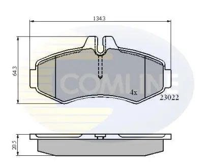 CBP0480 CBP0480 Comline - Гальмівні колодки до дисків COMLINE підбір по vin на Brocar
