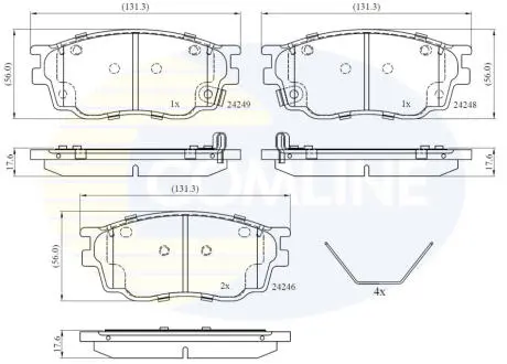 CBP3948 CBP3948 Comline - Гальмівні колодки до дисків COMLINE підбір по vin на Brocar