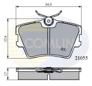 CBP0272 CBP0272 Comline - Гальмівні колодки до дисків COMLINE підбір по vin на Brocar