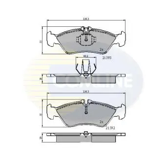 CBP0478 CBP0478 Comline - Гальмівні колодки до дисків COMLINE підбір по vin на Brocar