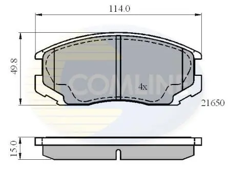 CBP0415 CBP0415 Comline - Гальмівні колодки до дисків COMLINE підбір по vin на Brocar