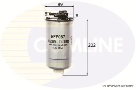 EFF087 EFF087 Comline Фільтр палива (аналог WF8269) COMLINE підбір по vin на Brocar