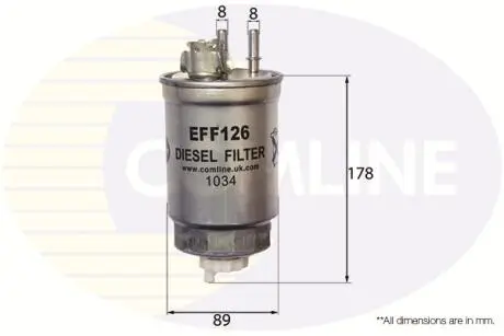 EFF126 EFF126 Comline Фільтр палива (аналог WF8262) COMLINE подбор по vin на Brocar