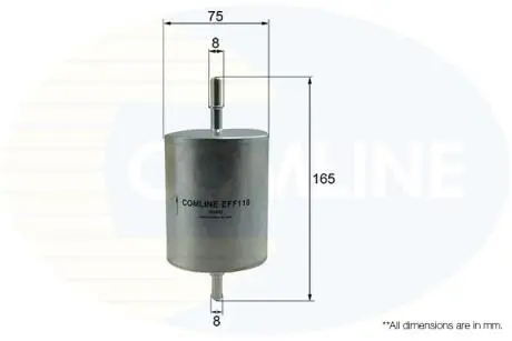 EFF118 EFF118 Comline Фільтр палива (аналог WF8251) COMLINE підбір по vin на Brocar