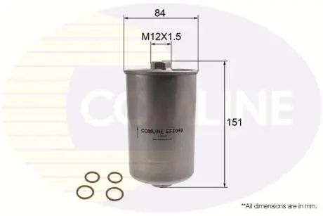 EFF059 EFF059 Comline Фільтр палива аналог WF8054) COMLINE подбор по vin на Brocar