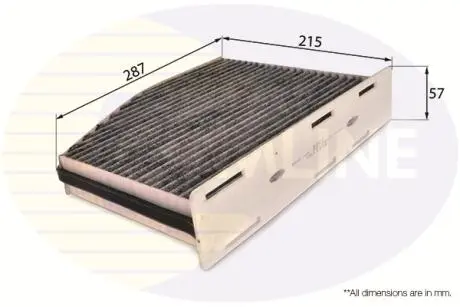 EKF118A EKF118A Comline - Фільтр салону COMLINE подбор по vin на Brocar