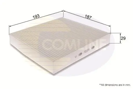 EKF382 EKF382 Comline Фільтр салону COMLINE підбір по vin на Brocar