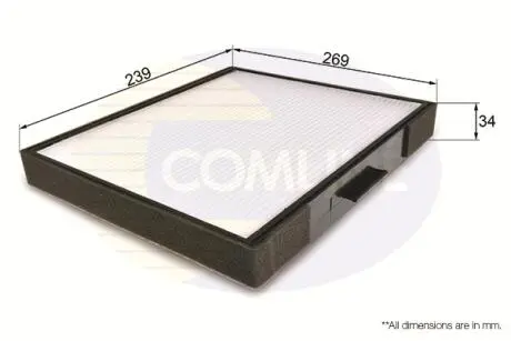 EKF208 EKF208 Comline Фільтр салону COMLINE подбор по vin на Brocar