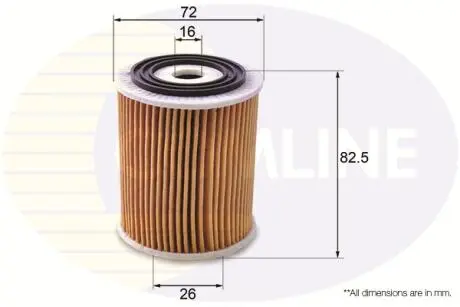 EOF167 EOF167 Comline Фільтр оливи COMLINE підбір по vin на Brocar