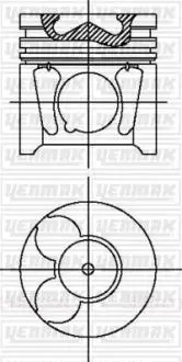 3104497000 YENMAK Поршень с кольцами і пальцем (размер отв. 85.00/STD) CITROEN Jumper/Berlingo 2.0HDI 99- (RHR (DW10BTED4) FORD Kuga/Focus/C-Max 2.0TDCi 03- (G6DA/G6DB/G6DD) YENMAK підбір по vin на Brocar