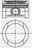 YENMAK Поршень с кольцами і пальцем (размер отв. 81.01/STD) VW, SKODA, AUDI 1.6 94- (ADP/ AEH / AEK /AKL /AHL) 31-04307-000