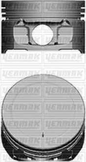 3104101050 YENMAK Поршень с кольцами і пальцем (размер отв. 79 / +0.5) (TU5JP4, NFU, NFX Euro 3) YENMAK подбор по vin на Brocar
