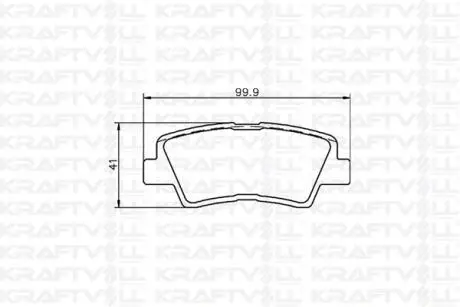 07010089 KRAFTVOLL HYUNDAI Колодки тормозные задн.i30,40,Kia Ceed,Rio III 10- KRAFTVOLL подбор по vin на Brocar