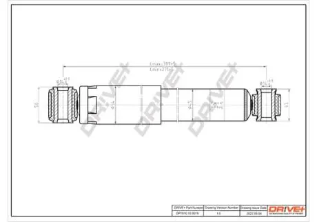DP1610100019 DP1610.10.0019 Drive+ Амортизатор (задній) Renault Kangoo 08- (довга база)/MB Citan 1.5CDI 12- (Газ) DRIVE+ подбор по vin на Brocar