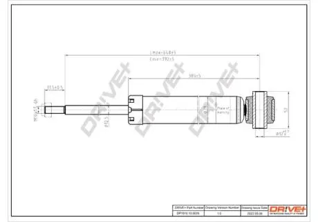 DP1610100026 DP1610.10.0026 Drive+ Амортизатор (задній) Chevrolet Aveo 11-/ Fiat Punto 05-/ Opel Corsa D 06-14 DRIVE+ подбор по vin на Brocar