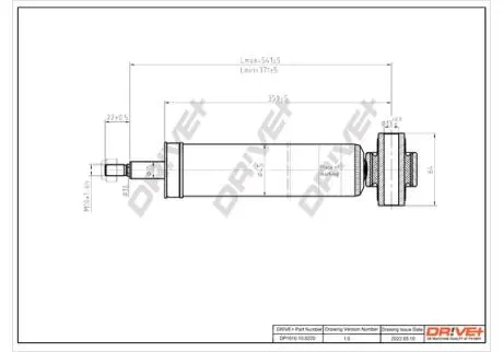 DP1610100220 DP1610.10.0220 Drive+ Амортизатор (задній) BMW 3 (F30/F80)/4 (F32/F82) 11- N13/N20/N47 DRIVE+ підбір по vin на Brocar