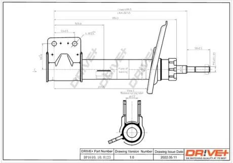 DP1610100123 DP1610.10.0123 Drive+ Амортизатор (передній) C4PICASSO/GRAND PICASSO-BERLINGO-PARTNER DRIVE+ підбір по vin на Brocar