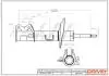 DP1610100180 DP1610.10.0180 Drive+ Амортизатор (передній) Fiat Doblo 10- (L) (Газ) DRIVE+ підбір по vin на Brocar