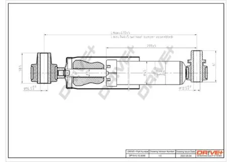 DP1610100048 DP1610.10.0048 Drive+ Амортизатор (задній) Renault Scenic I 96-03 DRIVE+ підбір по vin на Brocar