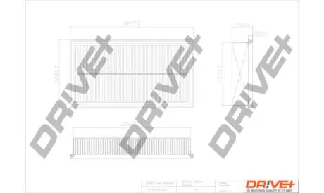 DP1110100152 DP1110.10.0152 Drive+ - Фільтр повітря (аналог WA6535) DRIVE+ підбір по vin на Brocar