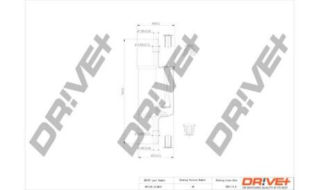 DP1110130015 DP1110.13.0015 Drive+ - Фільтр палива (аналог WF8101) DRIVE+ подбор по vin на Brocar