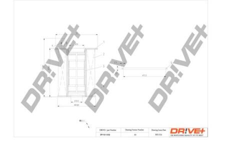 DP1110110132 DP1110.11.0132 Drive+ - Фільтр оливи (аналог WL7305) DRIVE+ подбор по vin на Brocar