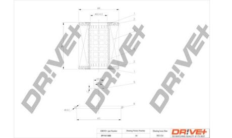 DP1110110053 DP1110.11.0053 Drive+ - Фільтр оливи (аналог WL7283) DRIVE+ подбор по vin на Brocar