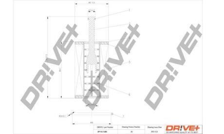 DP1110110061 DP1110.11.0061 Drive+ - Фільтр оливи (аналог WL7299) DRIVE+ подбор по vin на Brocar