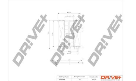 DP1110110079 DP1110.11.0079 Drive+ - Фільтр оливи (аналог WL7408) DRIVE+ подбор по vin на Brocar