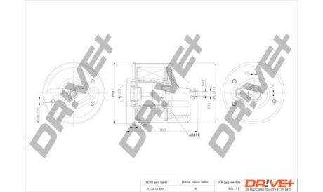 DP1110130091 DP1110.13.0091 Drive+ Фільтр палива (аналог WF8462) DRIVE+ подбор по vin на Brocar